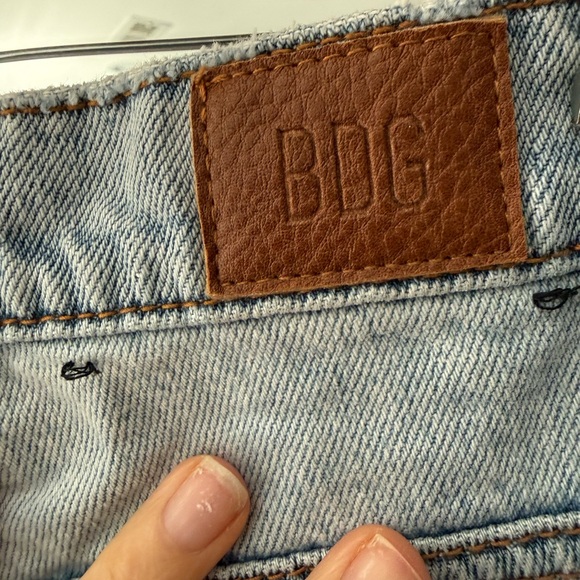 BDG Light Blue Straight‑Leg Jeans with Multicolor Patchwork - Picture 7 of 7